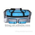 600D polyester travel time bag with mesh pockets travel bags with compartments